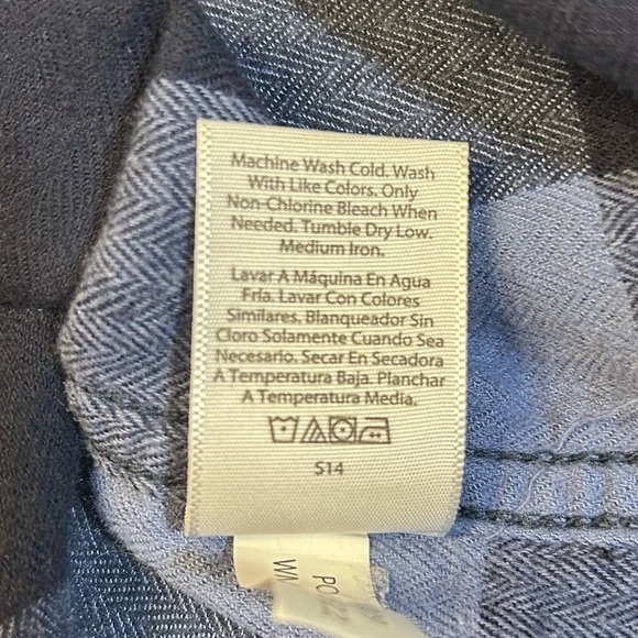 2 for$15 George Blue Checkered Men’s Size L 42-44 - Picture 6 of 10